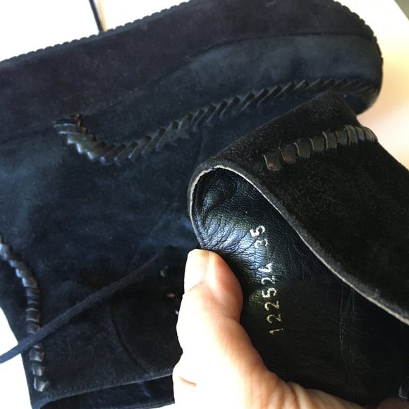 Stephane Kélian vtg rare black suade platforms - Picture 3 of 6